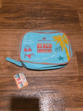 essence Beach Cruisers Turquoise Wet Bikini Bag